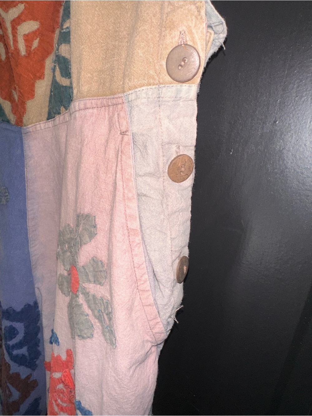 Sacred Threads Patchwork Printed Multicolor Overalls - Picture 3 of 10